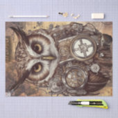 Steampunk Owl Seidenpapier (Handwerk)