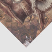 Steampunk Owl Seidenpapier (Detail)