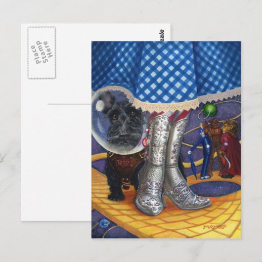Steampunk Oz Postkarte (Vorne/Hinten)
