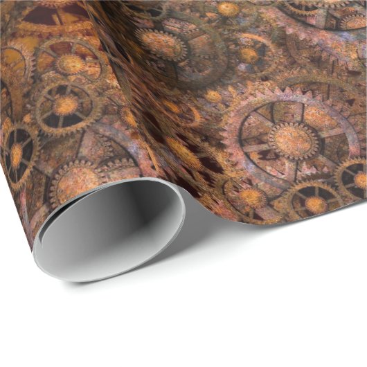 Steampunk Packpapier (Rolleneckpunkt)