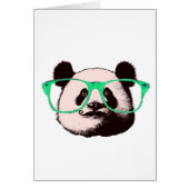Steampunk Panda Bear in Brille mit Mustache (Vorne)