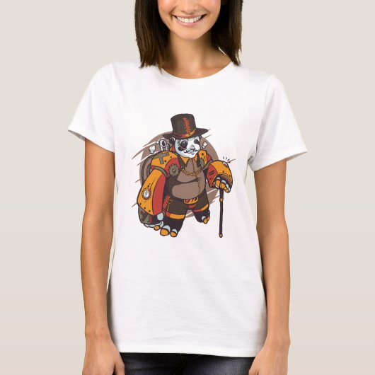 Steampunk Panda T-Shirt (Vorderseite)