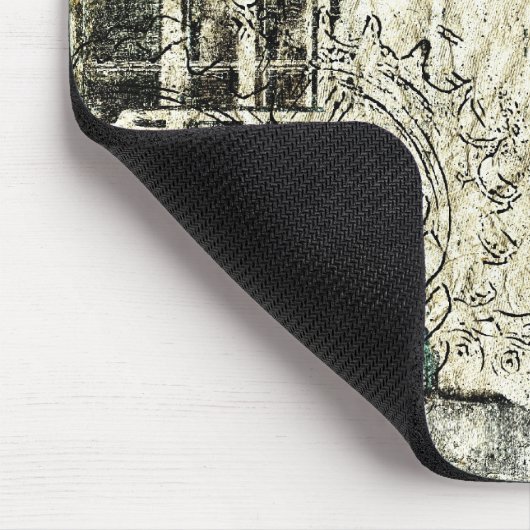 steampunk Papiercollage Mousepad (Ecke)