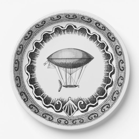 Steampunk Pappteller (Vorderseite)