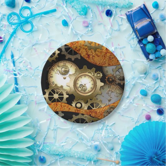 Steampunk Pappteller (Party)