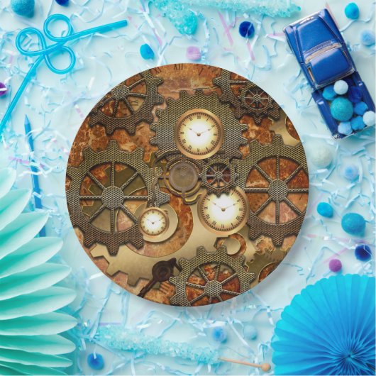 Steampunk Pappteller (Party)