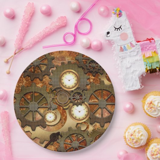 Steampunk Pappteller (Party)