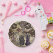 Steampunk-Party liefert Vintage industrielle Pappteller (Party)