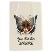 Steampunk-Party-Schmetterling Mittlere Geschenktüte (Vorderseite)