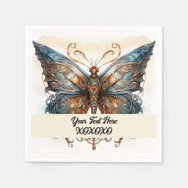 Steampunk-Party-Schmetterling Serviette