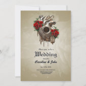 Steampunk Passion, das mechanische Herz der Liebe. Einladung (Vorderseite)