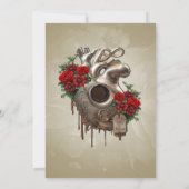 Steampunk Passion, das mechanische Herz der Liebe. Einladung (Rückseite)
