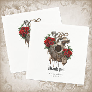 Steampunk Passion, das mechanische Herz der Liebe. Serviette