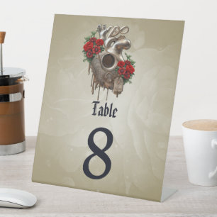 Steampunk Passion, das mechanische Herz der Liebe. Sockelschild