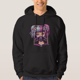 Steampunk-Pastell-Goth-Girl-gruselige-Anime-Cyberp Hoodie