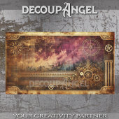 Steampunk Patina #4 Decoupage Seidenpapier