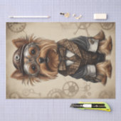 Steampunk Paws: Die Yorkshire Terrier Decoupage Seidenpapier (Handwerk)