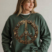 Steampunk Peace Sign Sweatshirt | Geogerät