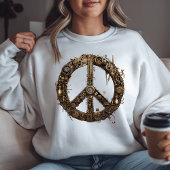 Steampunk Peace Sign Sweatshirt | Geogerät