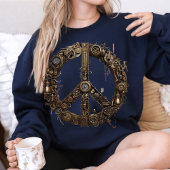 Steampunk Peace Sign Sweatshirt | Geogerät