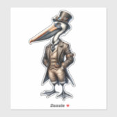Steampunk Pelican Aufkleber (Blatt)