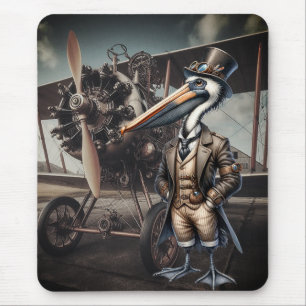 Steampunk Pelican Mousepad
