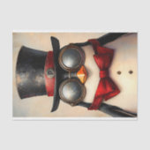 Steampunk Penguin Custom Initial BA2 Decoupage Seidenpapier (Vorderseite)