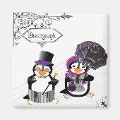 Steampunk Penguins Magnet (Vorne)