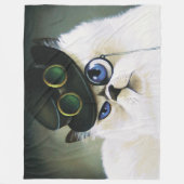 Steampunk Persian Cat Fleecedecke (Vorderseite)