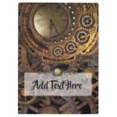 Steampunk Personalisiert Clipboard Klemmbrett (Rückseite)