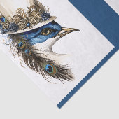 Steampunk-Pfau in einer Hutentkundschaft LR 135 Seidenpapier (Ausschnitt)