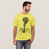 Steampunk_Phage in lebender Farbe T-Shirt (Vorne ganz)