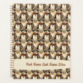 Steampunk Pinguin 1 Muster Planer (Vorderseite)