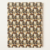 Steampunk Pinguin 1 Muster Planer (Rückseite)