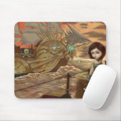 Steampunk Piraten: Seesonnenuntergang Mousepad (Mit Mouse)
