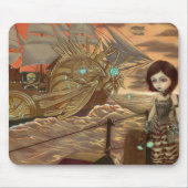 Steampunk Piraten: Seesonnenuntergang Mousepad (Vorne)