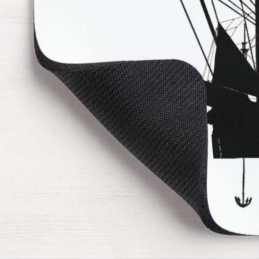 Steampunk Piratenluftschiff Mousepad (Ecke)