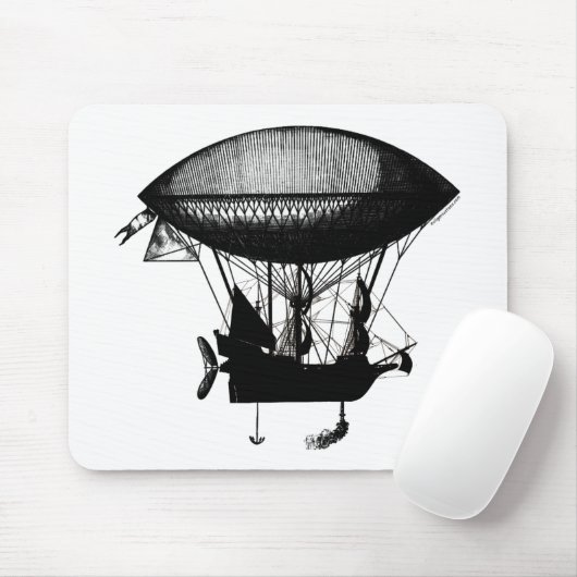 Steampunk Piratenluftschiff Mousepad (Mit Mouse)