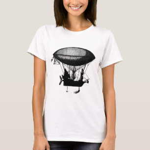 Steampunk Piratenluftschiff T-Shirt