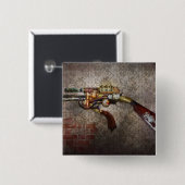 Steampunk - Pistole - Die Seitenwaffe Button (Vorne & Hinten)