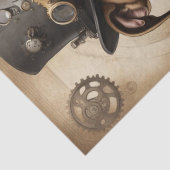 Steampunk Pitbull Decoupage Paper Seidenpapier (Detail)