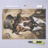Steampunk Pitbull Decoupage Paper Seidenpapier (Handwerk)