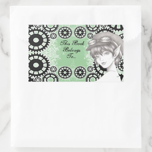 Steampunk Pixie Book Label Stickers (Tasche)