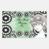Steampunk Pixie Book Label Stickers (Vorderseite)