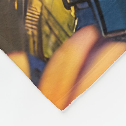 Steampunk Pixie Fleece Blanket (Ecke)