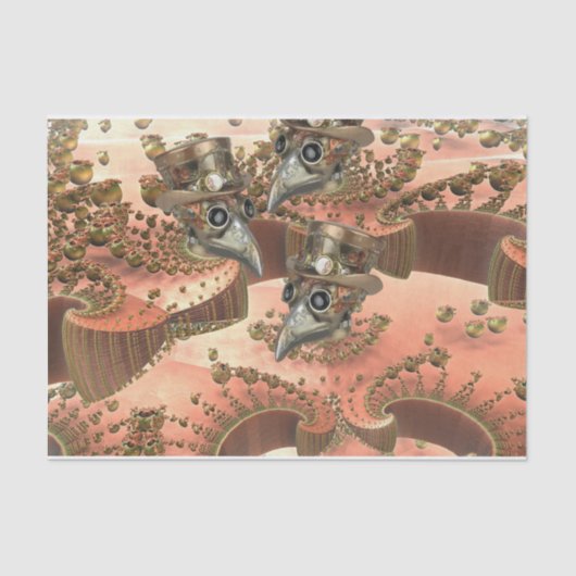 Steampunk Plague Docs Seidenpapier (Vorderseite)