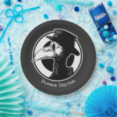 Steampunk Plague Doctor Bird Mask B/W Pappteller (Party)