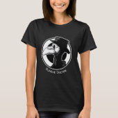 Steampunk Plague Doctor Bird Mask B/W T-Shirt (Vorderseite)