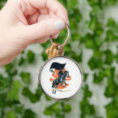 Steampunk Plague Rider Doctor on Horseback w/Flag Schlüsselanhänger (Hand)