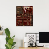 Steampunk-Plakat Poster (Heimbüro)